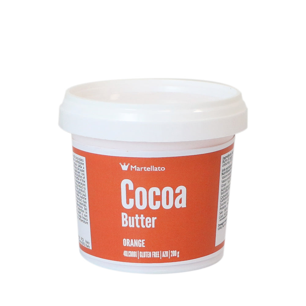 Colorante al Burro di Cacao Arancio 200g - Martellato